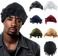Men'S Twisted Tail Hat with Double-Layered Tassel Satin Lining -Turban