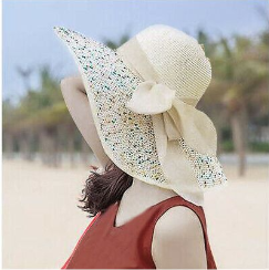 Beach Visor Straw  For Ladies