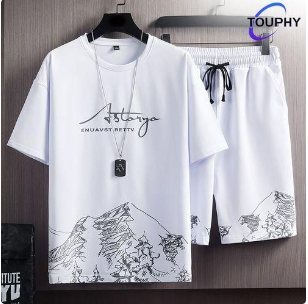 TOUPHY T-Shirts +Shorts Set 100% Cotton