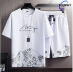 TOUPHY T-Shirts +Shorts Set 100% Cotton