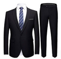Classic Slim-fit Suit - Black