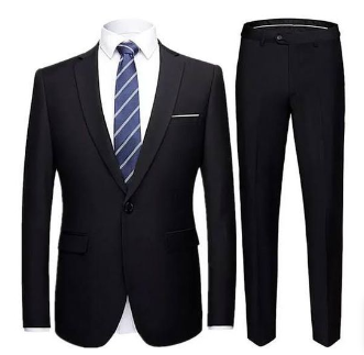 Classic Slim-fit Suit - Black