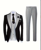 Premium Three-Piece Suit for Men-Tuxedos