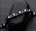 The Obsidian Edge Stainless Steel Bracelet