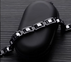 The Obsidian Edge Stainless Steel Bracelet