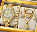 Women’s 6-Piece Elegant Watch & Jewelry Set