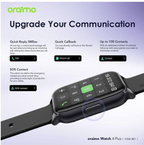 Classic Oraimo* Water Resistance 4Plus Quick Call AI Watch Faces Smart Watch