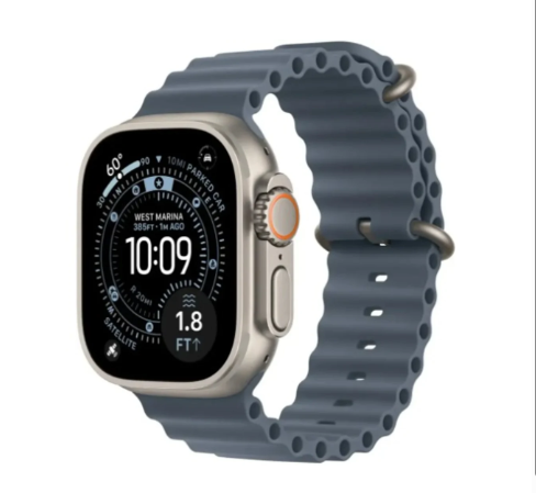 ⌚ Apple Watch Ultra 3 (49mm) GPS + Cellular – Titanium Case (Natural) + Anchor Blue Ocean Band