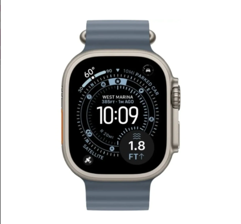 ⌚ Apple Watch Ultra 3 (49mm) GPS + Cellular – Titanium Case (Natural) + Anchor Blue Ocean Band