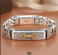 Men’s S925 Sterling Silver Vajra Protection Bracelet