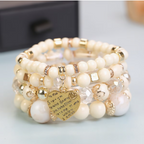 4pcs/set Bohemian Fashion Classic Multi-Layer Beaded Photo Props Bracelet Set