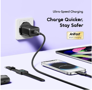 Oraimo PowerGaN 451 – 45W Ultra-Fast GaN Charger with Type-C to Type-C Cable