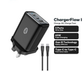 itel ChargerFlow I 65W GaN Triple-Port Fast Charger Kit – Includes 3A Type-C Cable (ICW-652)