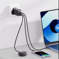 itel ChargerFlow I 65W GaN Triple-Port Fast Charger Kit – Includes 3A Type-C Cable (ICW-652)