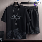 TOUPHY T-Shirts +Shorts Set 100% Cotton