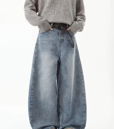 Men’s Loose Fit Curved Denim Jeans