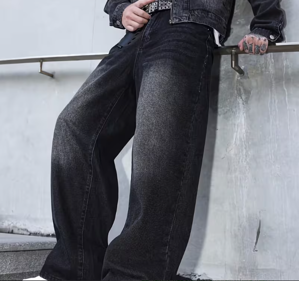Men’s Y2K Loose Fit Streetwear Jeans