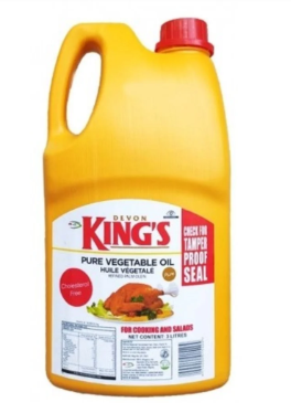 Devon King's Pure Vegetable Oil – 3L Bottle