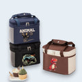 Cartoon Car Pattern Insulated Lunch Bag